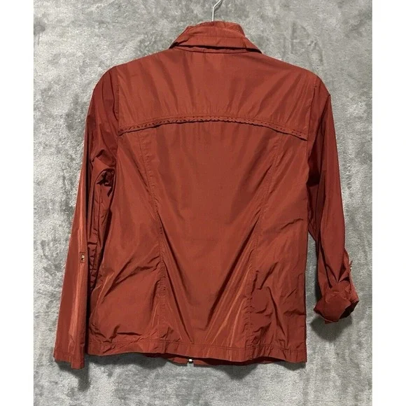 Zenergy Chicos Rain Jacket Windbreaker Lightweight Size 0 Small  Zip Front - Picture 8 of 9